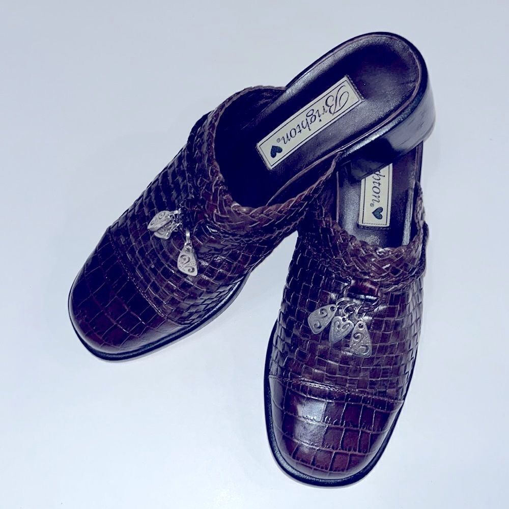 Vintage Brighton brown woven leather mules - Picture 3 of 4